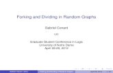 Forking and Dividing in Random Graphsgconant/Talks/Random_Graphs_Talk_handout.… · Gabriel Conant (UIC) Forking and Dividing in Random Graphs April 29, 2012 9 / 27. The K n-free