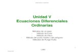 Unidad V Ecuaciones Diferenciales Ordinariaslilia/numerico/V_ecsdif.pdf · Ecuaciones Diferenciales Ordinarias Métodos de un paso - Método de Euler - Método de Heun - Método del
