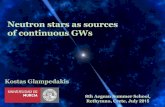 Neutron stars as sources of continuous GWs · Magnetic mountains •The magnetic field is the most “robust” way of deforming a star (first proposed in the 1950s by Chandrasekhar