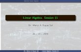 Linear Algebra. Session 11 - math.tamu.eduroquesol/Math_304...Dr. Marco A Roque Sol Linear Algebra. Session 11. Abstract Linear Algebra Orthogonal Polynomials Examples let A = 0 @