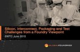 Silicon, Interconnect, Packaging and Test Challenges from ... · SWTC June 2015 . Keynote Perspective Design Test Dev (DFT) Reticle Sets Wafer Fab & FSI Bump Probe Thin & BSI Ass’y