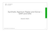 Synthetic Aperture Radar and Sonar â€“ SAR and SAS performance achievable using synthetic-aperture techniques