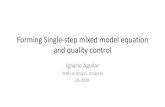 Forming Single-step mixed model equation and quality  

Forming Single-step mixed model equation and quality control Ignacio Aguilar INIA Las Brujas, Uruguay 05-2018