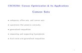 Convex Sets - University of Colorado Boulderlich1539/cvx/ConvexSets2018.pdf · Convex Sets • subspaces, aﬃne sets, and convex sets • operations that preserve convexity • generalized