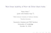 Non-linear stability of Kerr de Sitter black holesphintz/files/kdsstab-cambridge.pdf · 2020. 4. 3. · Non-linear stability of Kerr{de Sitter black holes Peter Hintz 1 (joint with