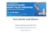 Para-valvular Leak Closure ... Paravalvular leak is a common complication after surgical mitral valve replacement. Surgically implanted prosthetic valves are complicated with paravalvular