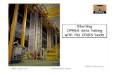 Starting OPERA data taking with the CNGS beam - DESY · Microsoft PowerPoint - OPERA starting.ppt Author Declais Created Date 8/21/2006 5:52:58 PM ...