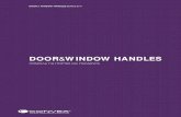 DOOR WINDOW HANDLES - FINKO FRAME SYSTEMS · 1565-75