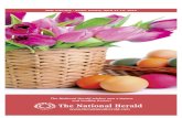 The National Herald The National Herald T H E R N A TI ON A L H E A L D The National Herald wishes you a joyous and healthy Easter! Holy Saturday - Easter Sunday, April 11-12, 2015