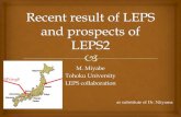 M. Miyabe Tohoku University LEPS collaborationtheorie.ikp.physik.tu-darmstadt.de/hirschegg/2014/talks/...Overview of LEPS LEPS 2001~ LEPS2 2013~ φ-meson production Reaction mechanism,