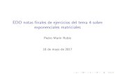 EDO notas finales de ejercicios del tema 4 sobre ......EDO notas nales de ejercicios del tema 4 sobre exponenciales matriciales Pedro Mar n Rubio 18 de mayo de 2017 M.f. exponencial