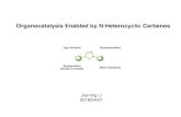 Organocatalysis Enabled by N-Heterocyclic Carbenes · PDF file Organocatalysis Enabled by N-Heterocyclic Carbenes Jiaming Li 2018/04/27 Acyl Anions Y XN Homoenolates Acylazolium Azolium