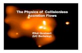 The Physics of Collisionless Accretion Flowshome.physics.ucla.edu/.../cmpd/talks/quataert.pdf•Macrophysics: Global Disk Dynamics in Kinetic Theory –e.g., how adequate is MHD, influence