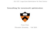Smoothing for nonsmooth optimization - Princeton Universityyc5/ele522_optimization/lectures/smoothing.pdf · Nesterov’s smoothing idea Practically, we rarely meet pure black box