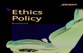 Ethics Policy - Adient/media/Files/A/Adient-IR... · 2019. 5. 30. · No Retaliation Policy Adient does not tolerate retaliation for asking questions or raising good-faith concerns