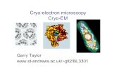 Cryo-electron microscopy Cryo-EM glt2/BL3301/cryo-EM.pdf · PDF file Electron crystallography from 2D to 3D 1. Tilt sample 2. Capture image 3. Collect electron diffraction 4. Build