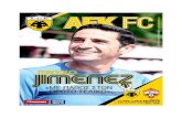 MANOLO JIMENEZ - AEK F.C. Official Web Site 2017. 7. 25.آ  manolo the official match programme 2017/18