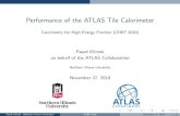 Performance of the ATLAS Tile Calorimeter · 2019. 12. 1. · To maximise the use of radial space, the girder provides both ... cated [113]. The master plate was fabricated by high-precision