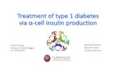 Treatment of type 1 diabetes via α-cellinsulin production · 2019. 3. 28. · Treatment of type 1 diabetes via α-cellinsulin production Bertozzi Alessia BuccioliLucia Tosato Federica
