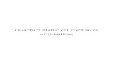 Quantum statistical mechanics of Q-lattices marcolli/ The Bost{Connes system J.B. Bost, A. Connes, Hecke