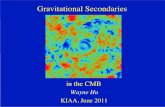 Gravitational Secondaries - University of Chicagobackground.uchicago.edu/~whu/Presentations/secondaries... · 2011. 5. 18. · De-Lensing the Polarization • Gravitational lensing