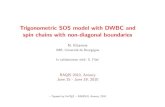 Trigonometric SOS model with DWBC and spin chains with …Trigonometric SOS model with DWBC and spin chains with non-diagonal boundaries N. Kitanine IMB, Universit´e de Bourgogne.