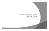 Session 9: Solid State Physics MOS Capee.sharif.edu/~sarvari/25772/PSSD008.pdf · Heart of a MOSFET is MOS-cap p-type bulk nMOS n-type bulk pMOS (n/p)MOS CMOS p-type Si (bulk) SiO2