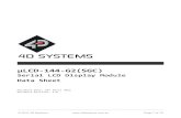 آµLCD-144-G2(SGC) - SOS electronic آµLCD-144-G2(SGC) Serial LCD Display Module Data Sheet Description