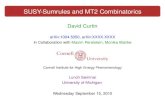 SUSY-Sumrules and MT2 Combinatoricsinsti.physics.sunysb.edu/~curtin/presentations/sumrule...T2 Review 3. Collider Physics Investigation (i)Objective: measure 0 (ii)Measuring all the