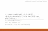 EXCESS MORTALITY ESTIMATES OVER EUROPE ......Kushta et al., 2018: Uncertainties in estimates of mortality attributable to ambient PM2.5 in Europe, ERL, DOI: 10.1088/1748-9326/aabf29