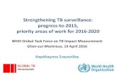 Strengthening TB surveillance: progress-to-2015, priority ......• Ezra Tessera • Norio Yamada • Chikwe Ihekweazu • Ananta Nanoo • Cherise Scott ... Do you agree with the