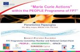 within the PEOPLE Programme of FP7”...one or more research organizations (e.g. universities/research centers) and one or more commercial enterprises, in particular SMEs. there must