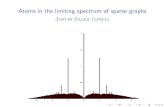 Justin Salez (lpma) - u-bordeaux.frsgolenia/staa2014/salez.pdf · spectra of sparse graphs For many sequences fG ng n 1 of sparse graphs, the spectrum f Gn g n 1 approaches a model-dependent