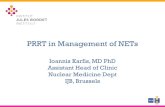 PRRT in Management of NETs - Human Health Campus · 2018. 5. 7. · EFFICACY: PFS/OS Trial Therapeutic Agent pts PFS (m) OS (m) Valkema et al, 2002 111In-DTPA-OC 32 - 12 Delpassand