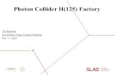 Photon Collider H(125) Factory - SLAC Indico (Indico) ... 3. Photon Collider Basics Photons from a high