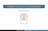 Ambiguous Grammars and C aanjneya/courses/cs154/lectures/lec7.pdf Regular Languages and Closure Properties