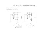 LC and Crystal Oscillatorsrhabash/ELG4135L6.pdf · LC and Crystal Oscillators • (a) Colpitts (b) Hartley ... 1 + = + ω = ω. Equivalent Circuit of Colpitts Oscillator. Complete