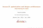 lecture 8: optimization and deeper architectures lecture 8: optimization and deeper architectures deep learning for vision Yannis Avrithis Inria Rennes-Bretagne Atlantique Rennes,