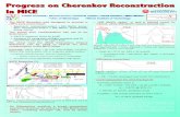 Progress on Cherenkov Reconstruction In MICE MICE-U.S ......Time-of-ﬂight distributions between TOF0 and TOF1 for data and Monte Carlo simulation: 6p mm · rad positive muon beams