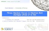 Three-Nucleon Forces in Neutron Rich Isotopes (from O to Ni) · 2N%3N#ind$ 2N%3N#full$ Collaborators:** * ... b ⇥ k Have a systematic expansion of the Hamiltonian ... trons and