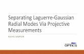 Separating Laguerre-Gaussian Radial Modes Via Projective 2015. 12. 8.¢  V. Arriz£³n, U. Ruiz, R. Carrada,