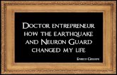 Doctor entrepreneur how the earthquake and Neuron Guard ... · Pitch. The Spark. The Network. Investors. We are not a digital start up. Opportunities. The scary part. Ready to start.