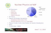 Nuclear Physics at NSF · • Highlights research.gov soon ... Above targets an FY 2014 construction start.Above targets an FY 2014 construction start. June 7June 1--11, 20105, 2009