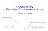 HIGGS Factory Overview of technology optionsin NLC/GLC framework and optimised for early phase of HIGGS factory to be upgraded later to Two Beam scheme when mature enough for HEP LC