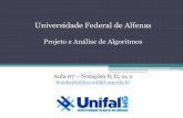 Projeto e An£Œlise de Algoritmos - Universidade Federal de ...bcc.unifal-mg.edu.br/~humberto/disciplinas/2011_1...¢ 