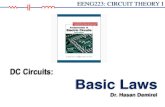 DC Circuits: Basic Laws · DC Circuits: Basic Laws Dr. Hasan Demirel . ... • Conductance is the ability of an element to conduct electric current . Conductance is the inverse of