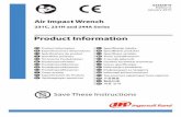 Product Information Manual, Air Impact ... - Ohio Power ToolThe power output can be further reduced in forward or reverse by using the variable throttle. Product Specifications Model