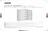 SPACE WINER Utility 4 ShelvesWB2 2.1 CLICK OR OU ODER OF O ‘H C M Y CM MY CY CMY K A-2385 574804-print.pdf 3 24/11/15 10:35. 3 WCB 1 CLICK 2 This side up and inner This side is up