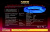 Anti-Static Hose 30m Roll PVC - MEC Medical · Anti-Static Hose 30m Roll PVC (Yellow) SPECIFICATION SHEET Features • ESD Anti-Static Inner –Surface resistivity 1 x 1011 Ω •