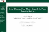 Chiral Effective Field Theory Beyond the Power Counting · PDF file Introduction EFT for Nucleons Pseudodata Intrinsic Scale Quenched ρ Meson Conclusion Chiral Eﬀective Field Theory